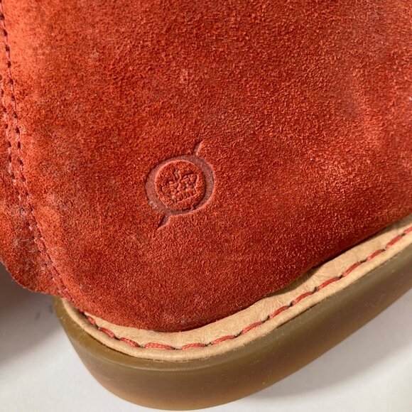 Womens Born IWA Suede Croosover Open Toe‎ Flat Sandals Rust 7 - Picture 7 of 10